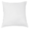 Coussin en lin lavé blanc 45x45